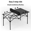 BLACKDOG - Camping Table Chair Set 1 Table 4 Chairs