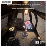 BLACKDOG - Modular Inflatable Tunnel Tent Black