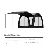 BLACKDOG - Modular Inflatable Tunnel Tent Black