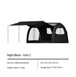 BLACKDOG - Modular Inflatable Tunnel Tent Black
