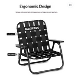 Blackdog - Ultralight Camping Chair Webbing Folding Chair - Only chair - فقط كرسي