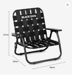 Blackdog - Ultralight Camping Chair Webbing Folding Chair - Only chair - فقط كرسي