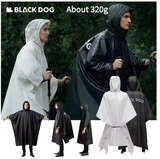 BLACKDOG - Unisex Rain Poncho Mat Awning 3-in-1 Multi-functional