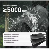 BLACKDOG - Unisex Rain Poncho Mat Awning 3-in-1 Multi-functional