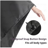 BLACKDOG - Unisex Rain Poncho Mat Awning 3-in-1 Multi-functional