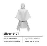 BLACKDOG - Unisex Rain Poncho Mat Awning 3-in-1 Multi-functional