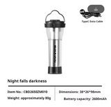 Blackdog - Lightweight Compact 2-in-1 Camping Light Long Battery